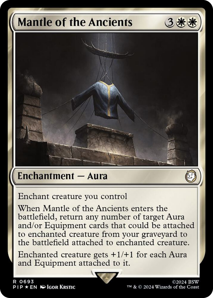 Mantle of the Ancients (Surge Foil) #693 R - Universes Beyond: Fallout Pokemon card