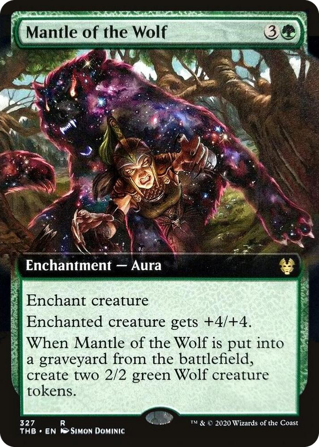 0327 Mantle of the Wolf (Extended Art) R Theros Beyond Death