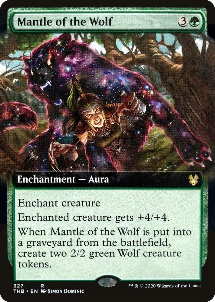 0327 Mantle of the Wolf (Extended Art) R Theros Beyond Death