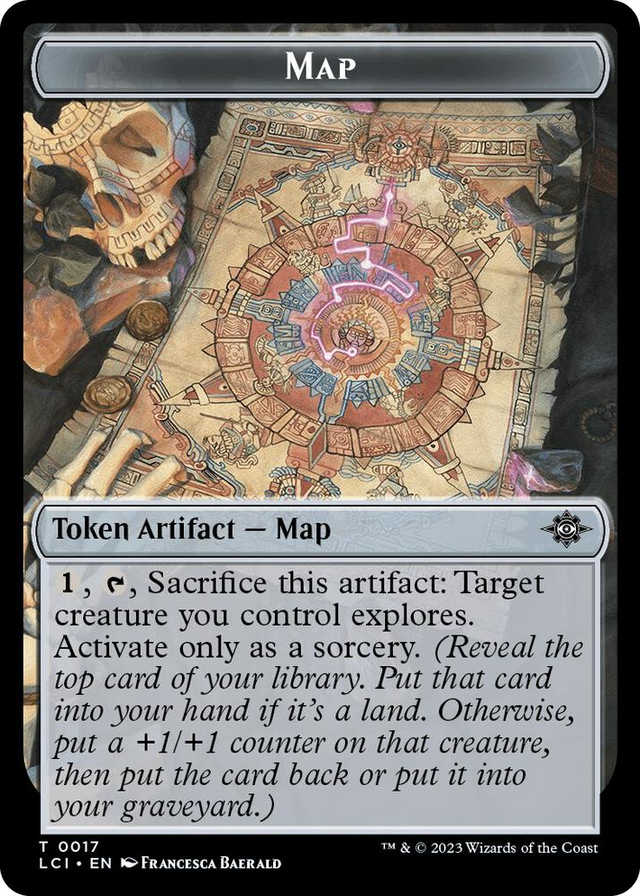 0017 Map // Merfolk (0005) Double-Sided Token T The Lost Caverns of Ixalan