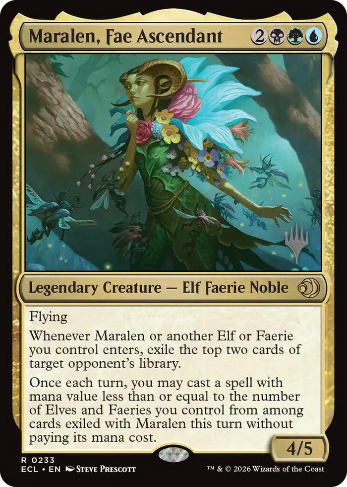 Maralen, Fae Ascendant #233 R - Promo Pack: Lorwyn Eclipsed Pokemon card