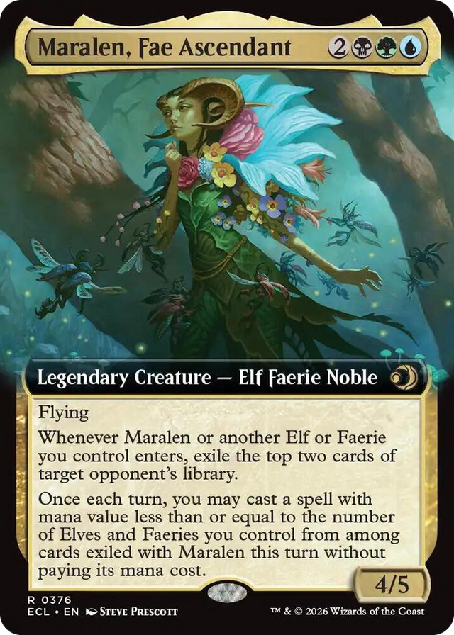 0376 Maralen, Fae Ascendant (Extended Art) R Lorwyn Eclipsed