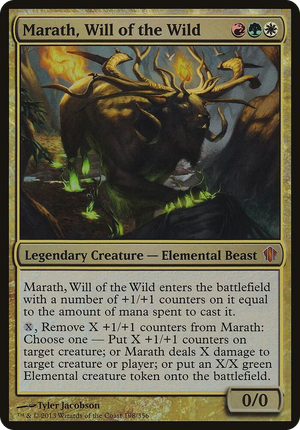 0198 Marath, Will of the Wild (Commander 2013) S Oversize Cards