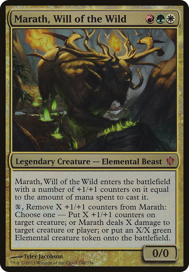 0198 Marath, Will of the Wild (Commander 2013) S Oversize Cards