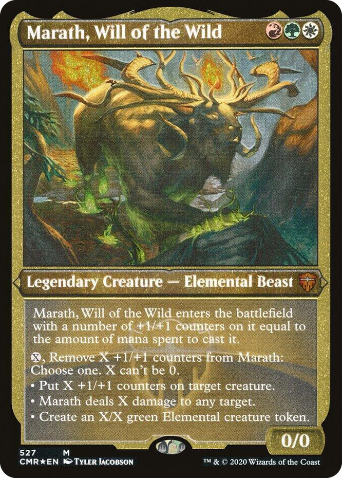 0527 Marath, Will of the Wild (Foil Etched) M Commander Legends