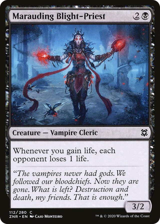 0112 Marauding Blight-Priest C Zendikar Rising