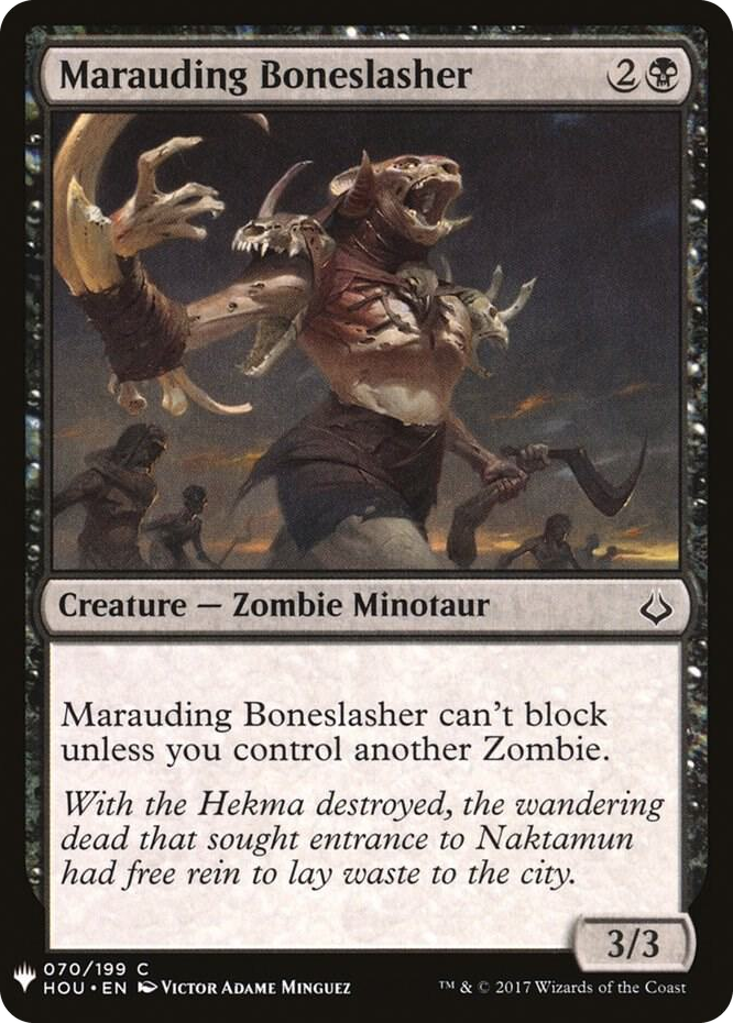 0070 Marauding Boneslasher C The List Reprints