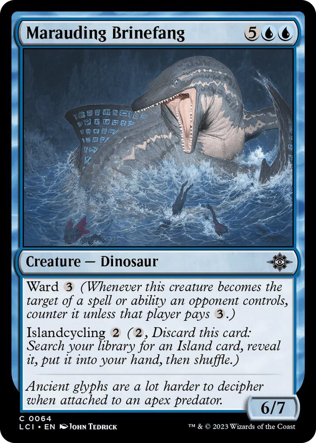 0064 Marauding Brinefang C The Lost Caverns of Ixalan