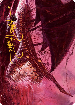0036 Marauding Dreadship Art Card (Gold-Stamped Signature) S Art Series: March of the Machine