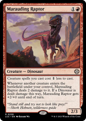 0228 Marauding Raptor R Commander: The Lost Caverns of Ixalan