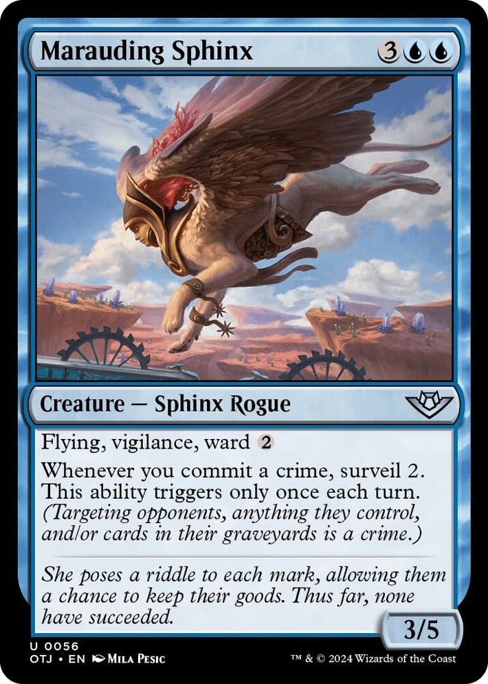 0056 Marauding Sphinx U Outlaws of Thunder Junction