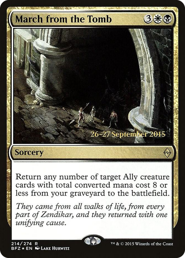 0214 March from the Tomb R Prerelease Cards