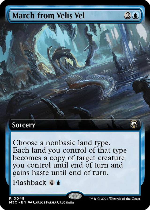 0048 March from Velis Vel (Extended Art) (Ripple Foil) R Commander: Modern Horizons 3