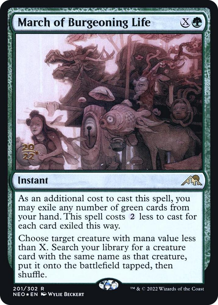 March of Burgeoning Life #201 R - Prerelease Cards Pokemon card