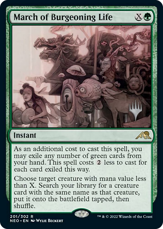 0201 March of Burgeoning Life R Promo Pack: Kamigawa: Neon Dynasty