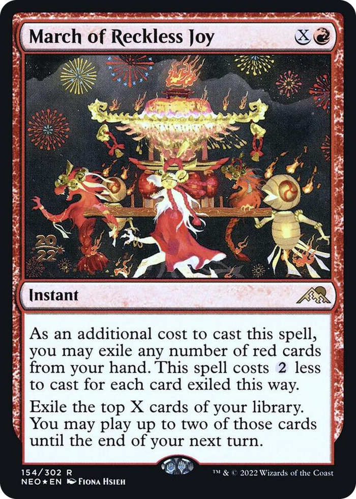 March of Reckless Joy #154 R - Prerelease Cards Pokemon card