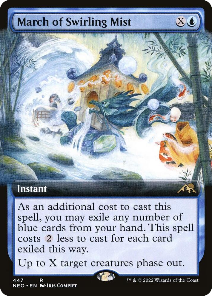 0447 March of Swirling Mist (Extended Art) R Kamigawa: Neon Dynasty