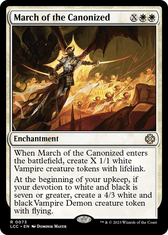 0073 March of the Canonized R Commander: The Lost Caverns of Ixalan