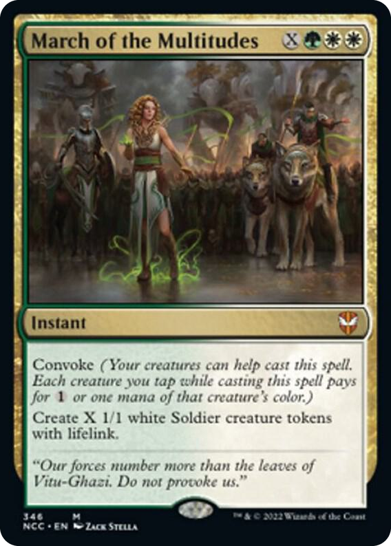 0346 March of the Multitudes M Commander: Streets of New Capenna