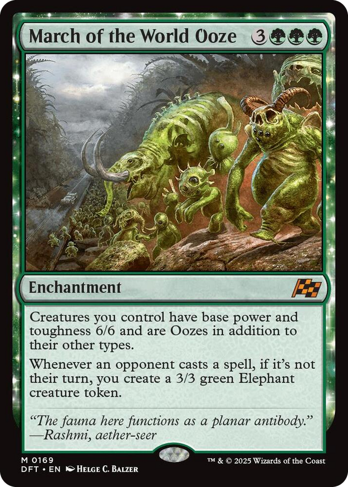 March of the World Ooze #169 M - Aetherdrift Pokemon card