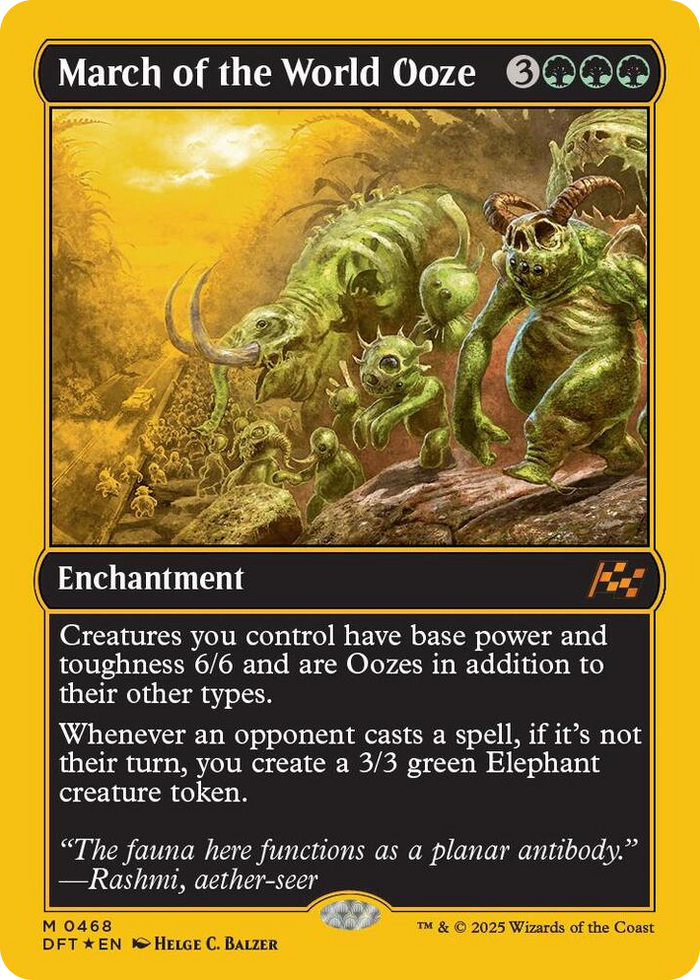 March of the World Ooze (First-Place Foil) #468 M - Aetherdrift Pokemon card