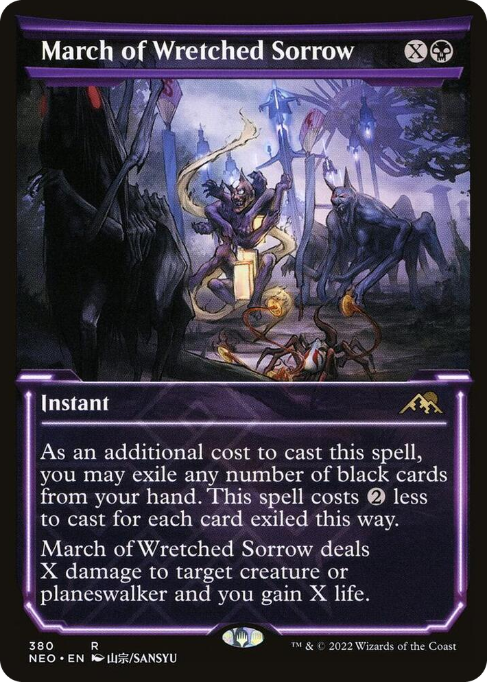 0380 March of Wretched Sorrow (Showcase) R Kamigawa: Neon Dynasty