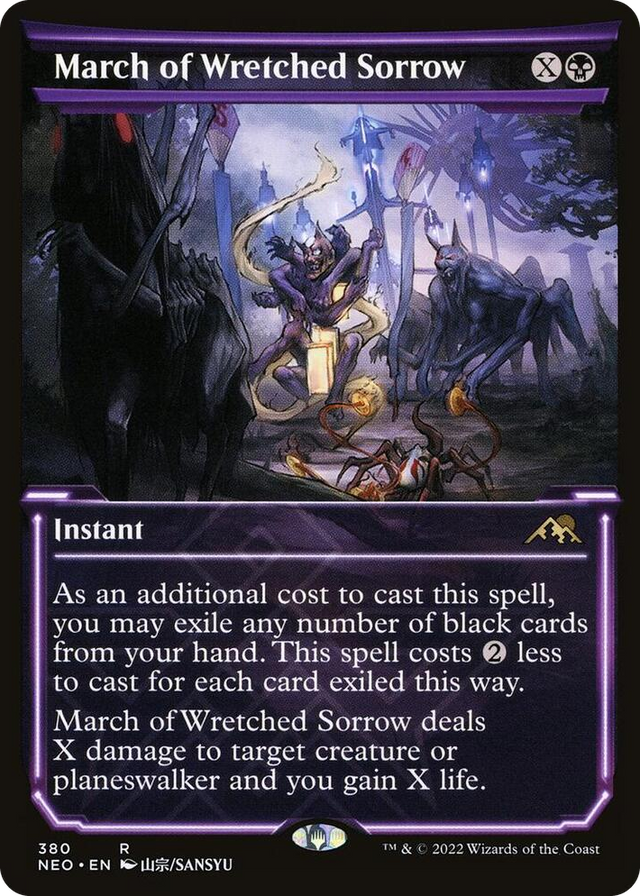 0380 March of Wretched Sorrow (Showcase) R Kamigawa: Neon Dynasty