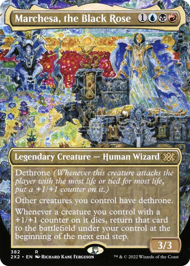 0382 Marchesa, the Black Rose (Borderless) R Double Masters 2022