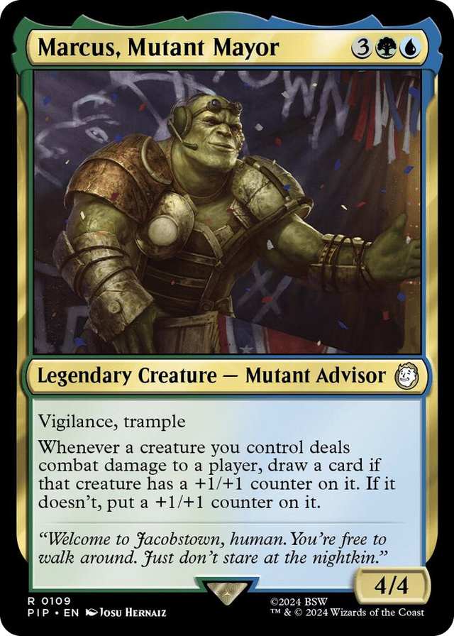 0109 Marcus, Mutant Mayor R Universes Beyond: Fallout