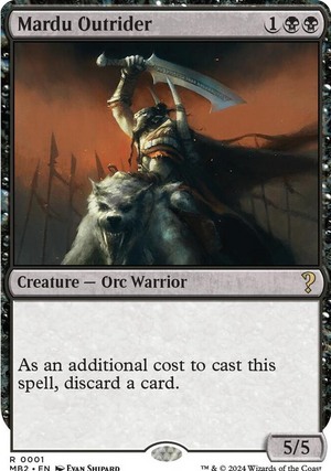 0001 Mardu Outrider (White Border) R Mystery Booster 2