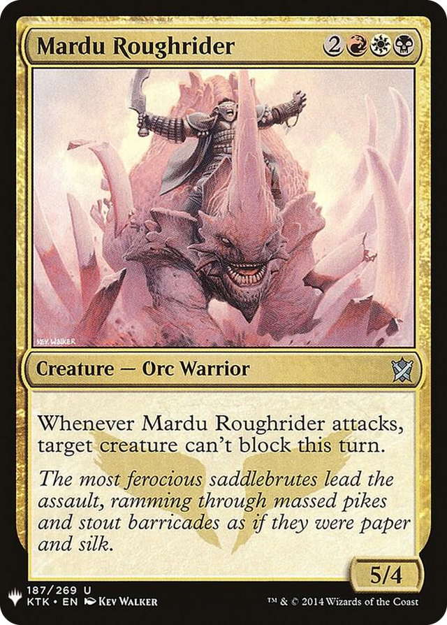 0187 Mardu Roughrider U The List Reprints