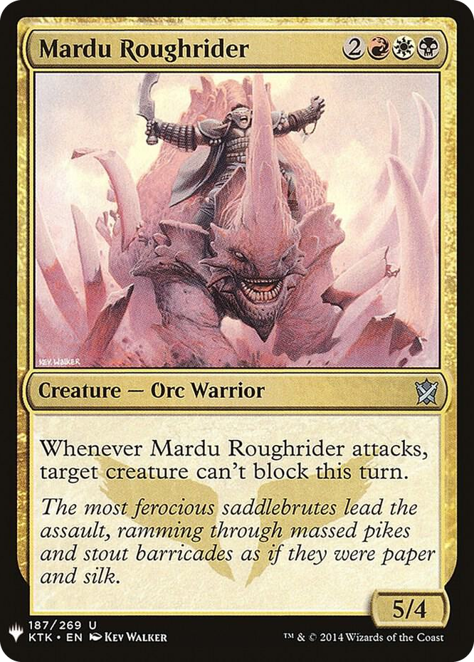 Mardu Roughrider #187 U - The List Reprints Pokemon card