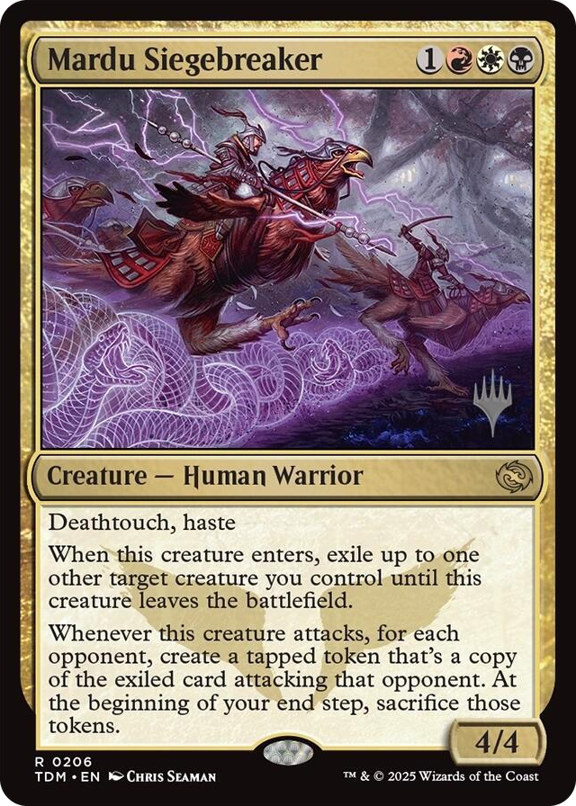 Mardu Siegebreaker #206 R - Promo Pack: Tarkir: Dragonstorm Pokemon card