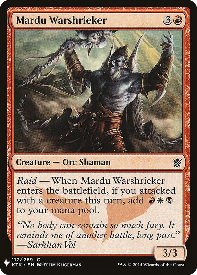Mardu Warshrieker #117 C - The List Reprints Pokemon card