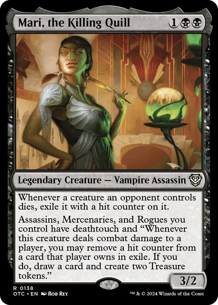 0138 Mari, the Killing Quill R Commander: Outlaws of Thunder Junction