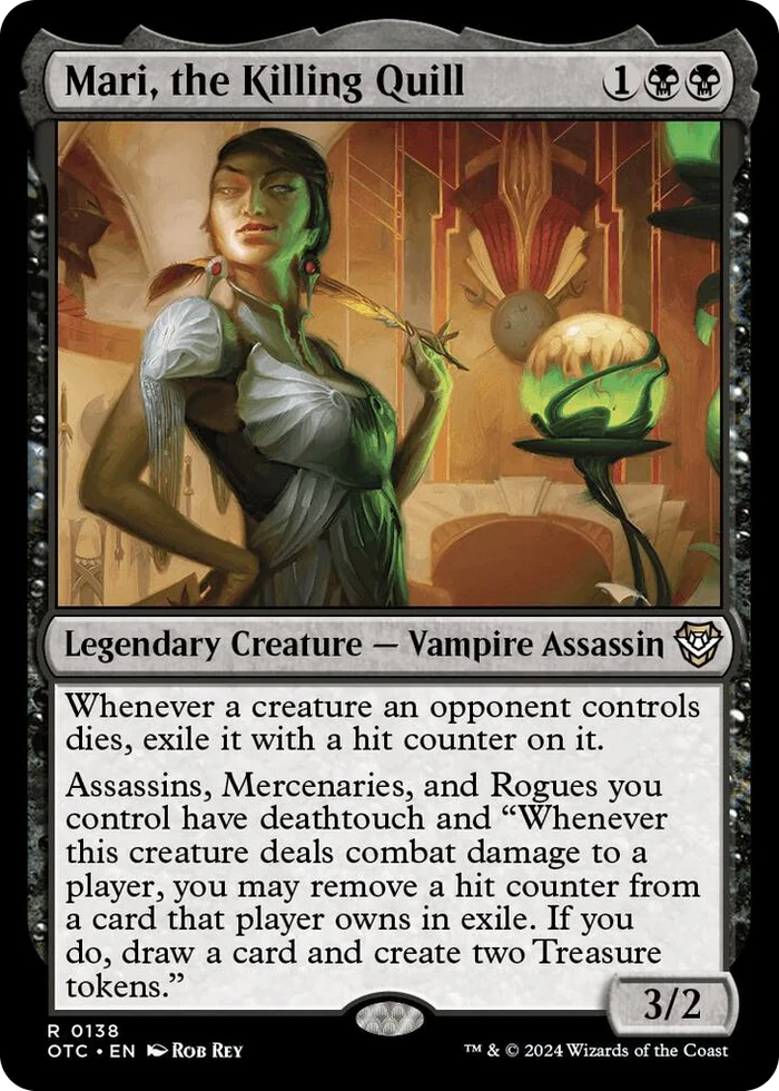 0138 Mari, the Killing Quill R Commander: Outlaws of Thunder Junction