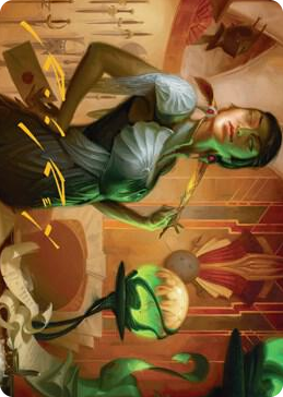 0057 Mari, the Killing Quill Art Card (Gold-Stamped Signature) S Art Series: Streets of New Capenna