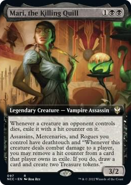 0097 Mari, the Killing Quill (Extended Art) R Commander: Streets of New Capenna