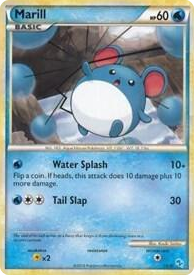 0015 Marill (#15) Common HGSS Trainer Kit: Gyarados & Raichu