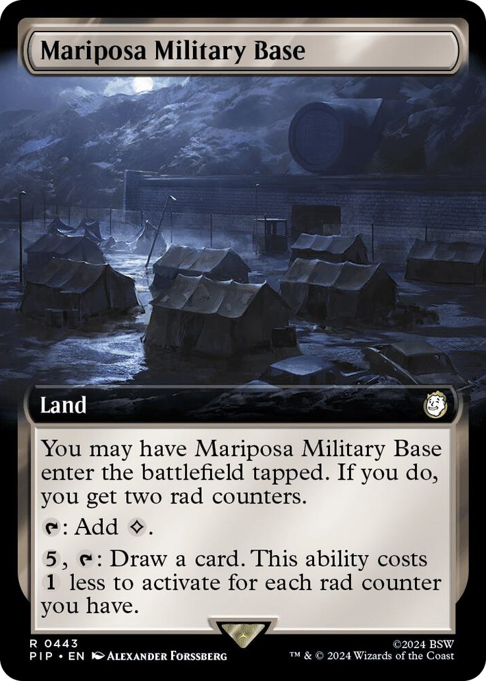 0443 Mariposa Military Base (Extended Art) R Universes Beyond: Fallout