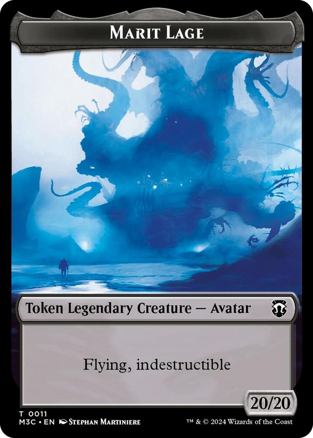 0011 Marit Lage // Sand Warrior Double-Sided Token T Commander: Modern Horizons 3