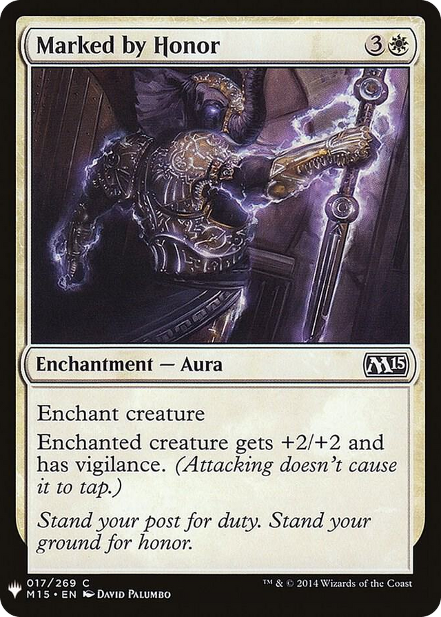0017 Marked by Honor C The List Reprints