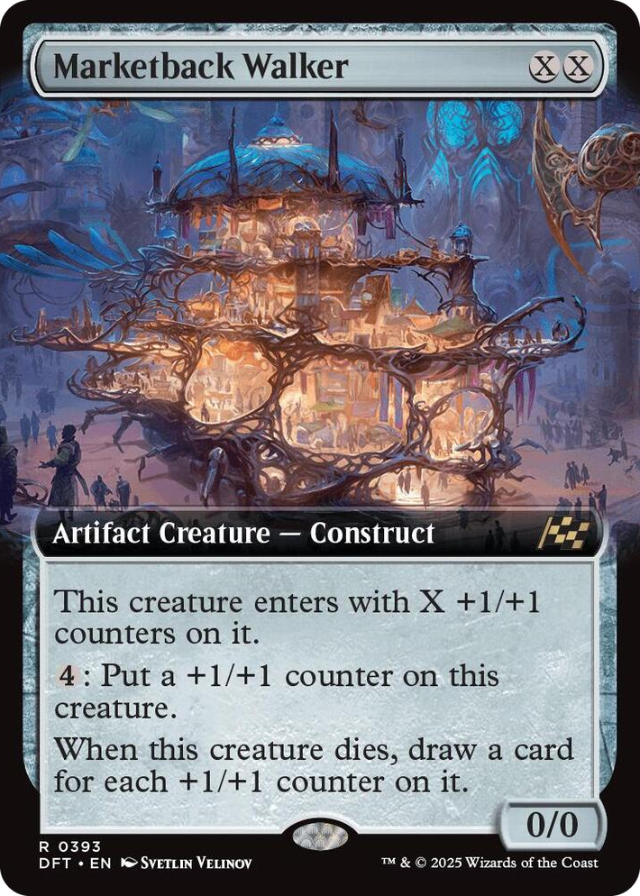0393 Marketback Walker (Extended Art) R Aetherdrift