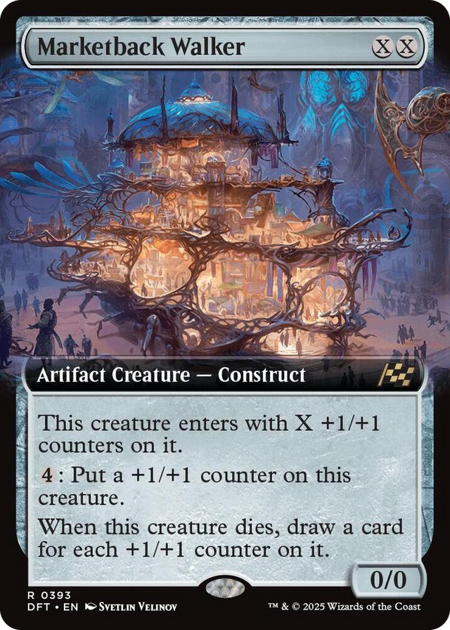 0393 Marketback Walker (Extended Art) R Aetherdrift