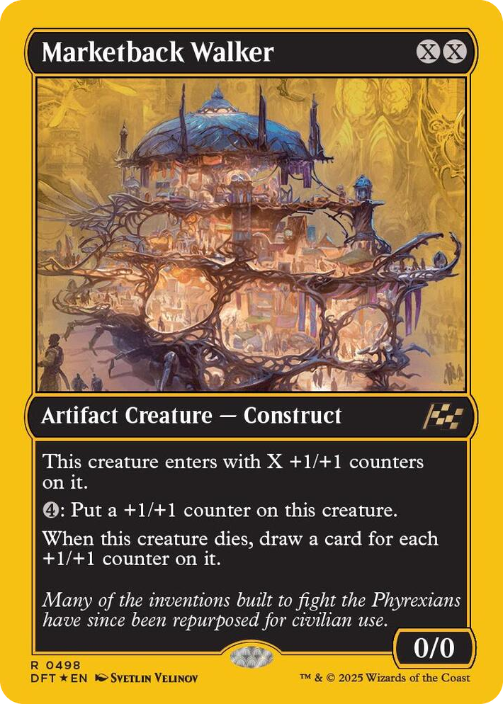 0498 Marketback Walker (First-Place Foil) R Aetherdrift