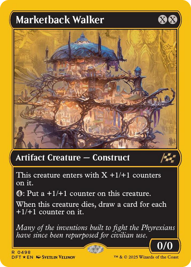 0498 Marketback Walker (First-Place Foil) R Aetherdrift