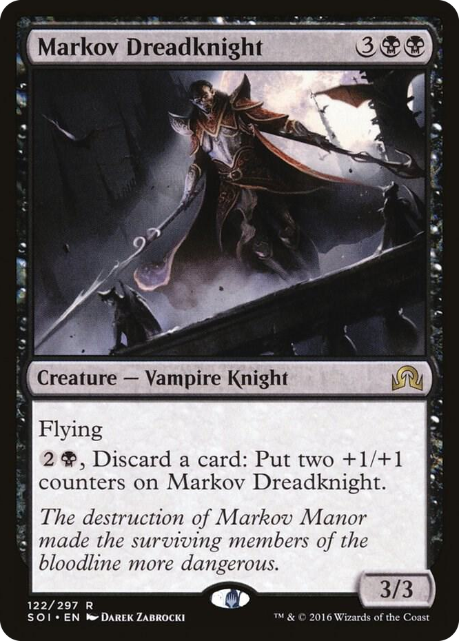 Markov Dreadknight #122 R - Shadows over Innistrad Pokemon card
