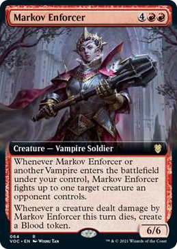 0064 Markov Enforcer (Extended Art) R Commander: Innistrad: Crimson Vow