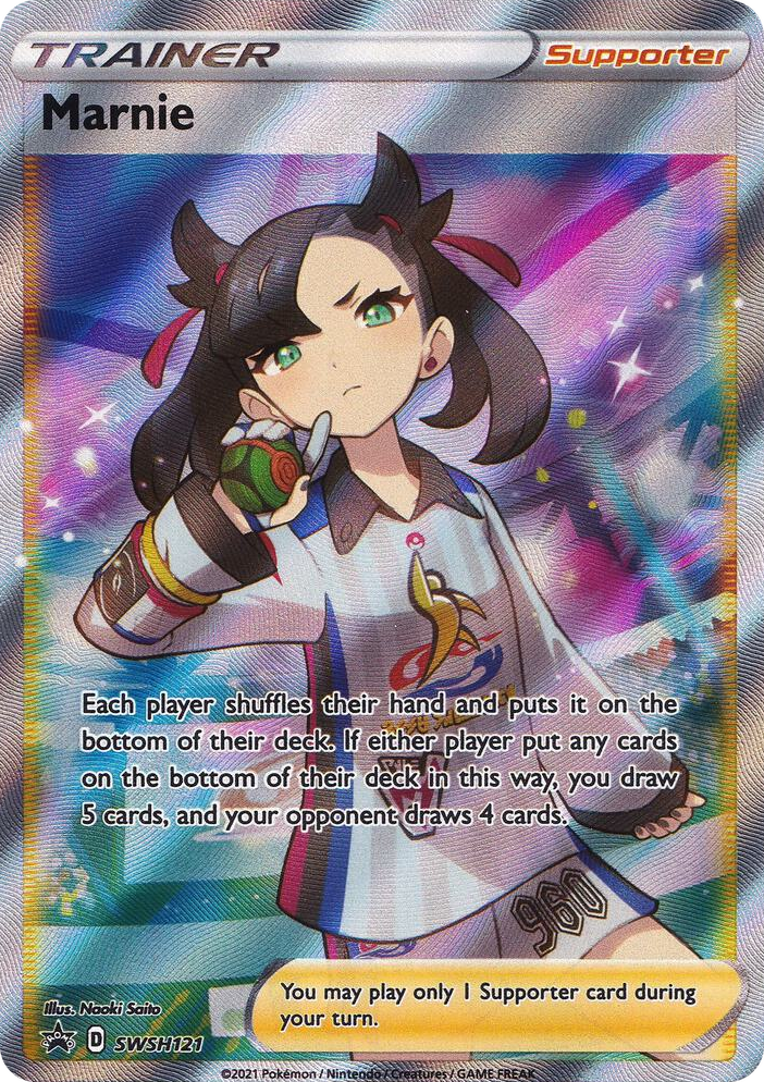 0121 Marnie - SWSH121 Promo Sword & Shield Promo Cards