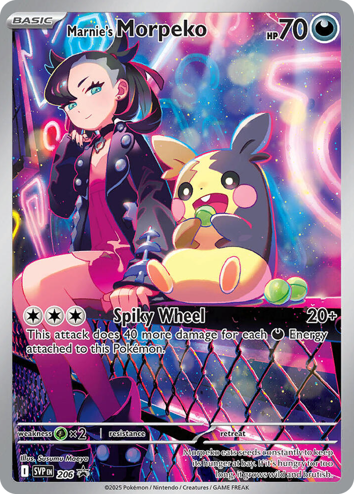 0206 Marnie’s Morpeko Holo Rare Scarlet & Violet Promo Cards